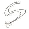 201 Stainless Steel Necklaces NJEW-Q336-01E-P-2