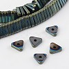 Electroplated Non-magnetic Synthetic Hematite Triangle Bead Strands G-F234-04B-1
