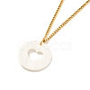 Heart Pendant Necklaces Set for Girl Women NJEW-JN03682-8