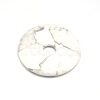 Donut/Pi Disc Natural Gemstone Pendants G-L234-40mm-13-1