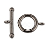 Brass Ring Toggle Clasps  KK-L116-30B-1