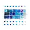 PandaHall Elite 24 Color Imitation Pearl & Crackle & Transparent & Opaque Glass Beads GLAA-PH0002-89B-1