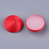 Polyester Thread Fabric Cabochons WOVE-T008-02A-01-3