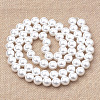 Eco-Friendly Plastic Imitation Pearl Beads Strands X-MACR-S285-4mm-04-2