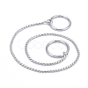 304 Stainless Steel Dog Choke Chain Collar STAS-K201-03C-P-1