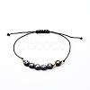 4Pcs 4 Styles Adjustable Nylon Thread Braided Bead Bracelets Sets BJEW-JB06225-6