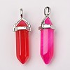 Natural Agate Double Terminated Pointed Pendants X-G-F295-05H-2