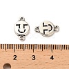 Tibetan Style Alloy Connector Charms FIND-C043-028AS-3
