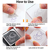 Globleland 9 Sheets 9 Style Dog & Flower & Baby Accessories PVC Plastic Stamps DIY-GL0002-69-3