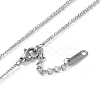 Ion Plating(IP) 304 Stainless Steel Cable Necklaces NJEW-G081-08P-3