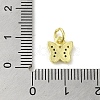 Real 18K Gold Plated Brass Pave Cubic Zirconia Pendants KK-M283-10C-02-3