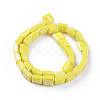 Electroplate Opaque Solid Color Glass Beads Strands EGLA-M020-06-2