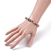 Natural & Synthetic Mixed Chips Beads Stretch Bracelet for Women BJEW-AL00003-07-3