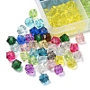 375Pcs 15 Colors Transparent Acrylic Beads TACR-FS0001-41-4
