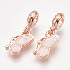 Sparkling Alloy European Dangle Charms MPDL-S067-021RG-B-1