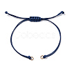 Korean Waxed Polyester Cord Braided Bracelets MAK-T010-03G-2