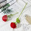 Cotton Knitting Artificial Flower AJEW-WH0013-51-5