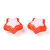 Two Tone Opaque Acrylic Beads SACR-I005-04A-08-2