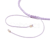 Natural Gemstone Braided Bead Bracelet Sets BJEW-JB08953-8