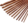 12Pcs Carbonized Bamboo Knitting Needles PW-WG37861-01-2