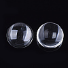 Transparent Glass Cabochons GGLA-R026-20mm-B-2