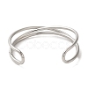 Non-Tarnish 304 Stainless Steel Wire Wrap Cuff Bangles BJEW-Q773-06B-P-3