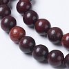 Natural Burmese Rosewood Beads Strands WOOD-J001-03-8mm-3