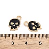 Halloween Theme Light Gold Plated Alloy Enamel Pendants ENAM-M219-14KCG-02B-3