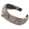 Straw Knotted Hair Bands BOHO-PW0001-071A-01-1