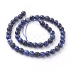 Natural Lapis Lazuli Beads Strands G-G059-8mm-2