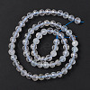 Natural Topaz Crystal Beads Strands G-F717-20-5