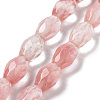 Cherry Quartz Glss Beads Strands G-P520-C04-01-1