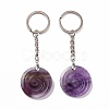 Natural Gemstone Vortex Pendant Keychain KEYC-E038-01P-2