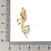 Rack Plating Brass Micro Pave Cubic Zirconia Pendants KK-G500-31B-G-4