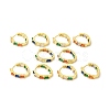 Cubic Zirconia Rectangle Hoop Earrings EJEW-E270-09G-02-3