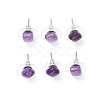 Natural Gemstone Stud Earrings for Women EJEW-K091-01P-A-2