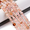 Natural Cherry Blossom Jasper Beads Strands G-B130-6mm-02-2