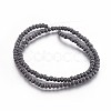 Non-magnetic Synthetic Hematite Beads Strands G-P401-08-1