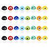 Craftdady 32Pcs 8 Colors Handmade Evil Eye Lampwork Beads LAMP-CD0001-20-9