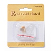Brass Stud Earring Findings X-KK-N190-12-3