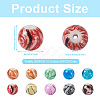 Spritewelry 200Pcs 10 Colors Painted Glass Beads Strands GLAA-SW0001-03-4