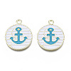 Alloy Enamel Pendants PALLOY-T056-36A-2