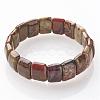 Natural Agate Beads Stretch Bracelets BJEW-G491-02-2