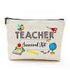 Teachers' Day Cotton Linen Cosmetic Bag PW-WG62416-05-1