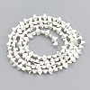 Electroplate Non-magnetic Synthetic Hematite Beads Strands G-N0322-17S-2