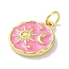 Rack Plated Brass Enamel Pendants KK-Z039-02C-2