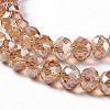 Handmade Imitate Austrian Crystal Faceted Rondelle Glass Beads X-G02YI0Q3-4