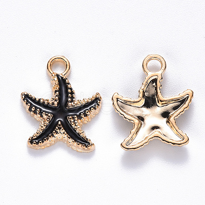 Alloy Enamel Pendants ENAM-S121-023B-1