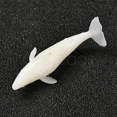 Whale Shaped Plastic Decorations DIY-F066-17-1