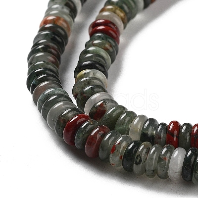 Natural African Bloodstone Beads Strands G-G084-A05-01-1